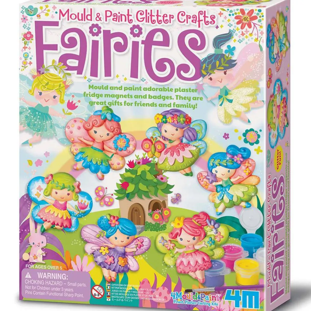 4M Moldea y Pinta Hadas Brillantes ·*Niños Kit De Manualidades