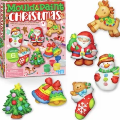 4M Moldea y Pinta Navidad ·*Niños Kits Manualidades Navidad|Kit De Manualidades