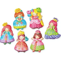 4M Moldea y Pinta Princesas brillantes ·*Niños Kit De Manualidades