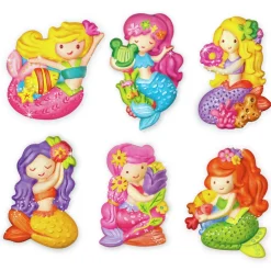 4M Moldea y Pinta Sirenas brillantes ·*Niños Kit De Manualidades