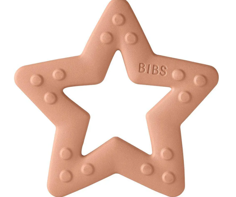 BIBS Mordedor Baby Bitie Estrella Peach*Niños Mordedores|Chupetes Bibs Y Más