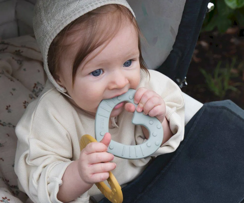 BIBS Mordedor Baby Bitie Estrella Peach*Niños Mordedores|Chupetes Bibs Y Más