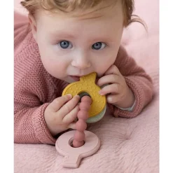 Little Dutch Mordedor Llavero Silicona Rosa ·*Niños Mordedores
