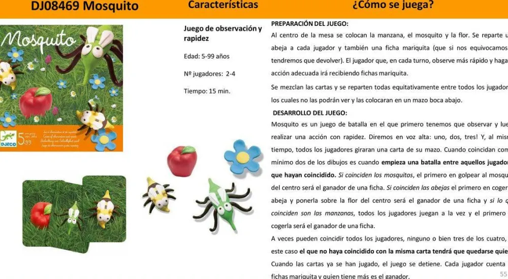 Djeco Mosquito ·*Niños Djeco|Juegos De Mesa Competitivos