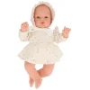 Monnëka Muñeco Helena con Vestido White Flowers*Niños Muñecos Bebés