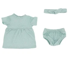 Monnëka Muñeco Helena con Vestido Sage Dots*Niños Muñecos Bebés