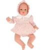 Monnëka Muñeco Helena con Vestido Pink Flowers*Niños Muñecos Bebés