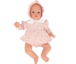 Monnëka Muñeco Helena con Vestido Pink Flowers*Niños Muñecos Bebés