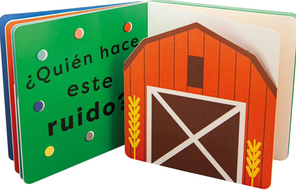 Combel ¡Muu! ¿Quién hace este ruido?*Niños Libros Musicales Y Con Sonido|Libros Manipulativos
