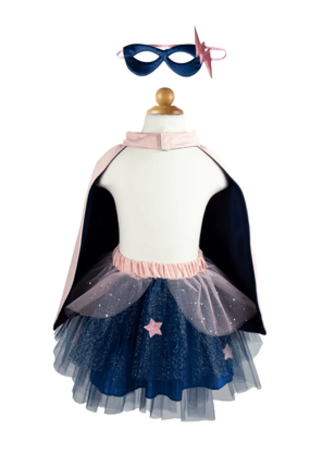 Great Pretenders Navy Super Duper Tutú, capa y máscara ·*Niños Disfraces Infantiles