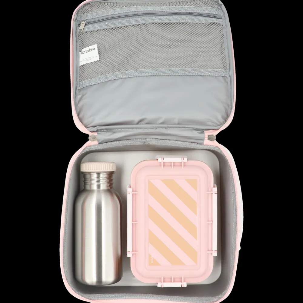 Monnëka Nevera Rígida Big Stripes Pink* Mochilas, Cestas Y Bolsos Para Playa Y Piscina