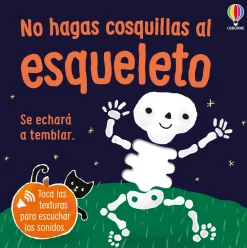 Usborne No hagas cosquillas al esqueleto*Niños Libros De Texturas Para Bebés|Libros Con Solapas