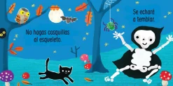 Usborne No hagas cosquillas al esqueleto*Niños Libros De Texturas Para Bebés|Libros Con Solapas