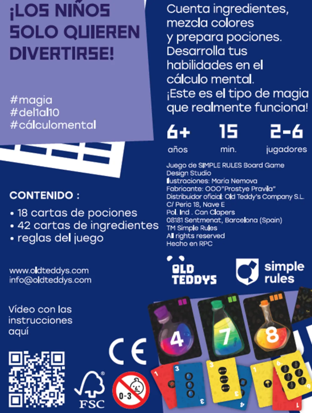 OTC Numerus -*Niños Juegos De Mesa Competitivos|Juegos De Mesa Cooperativos