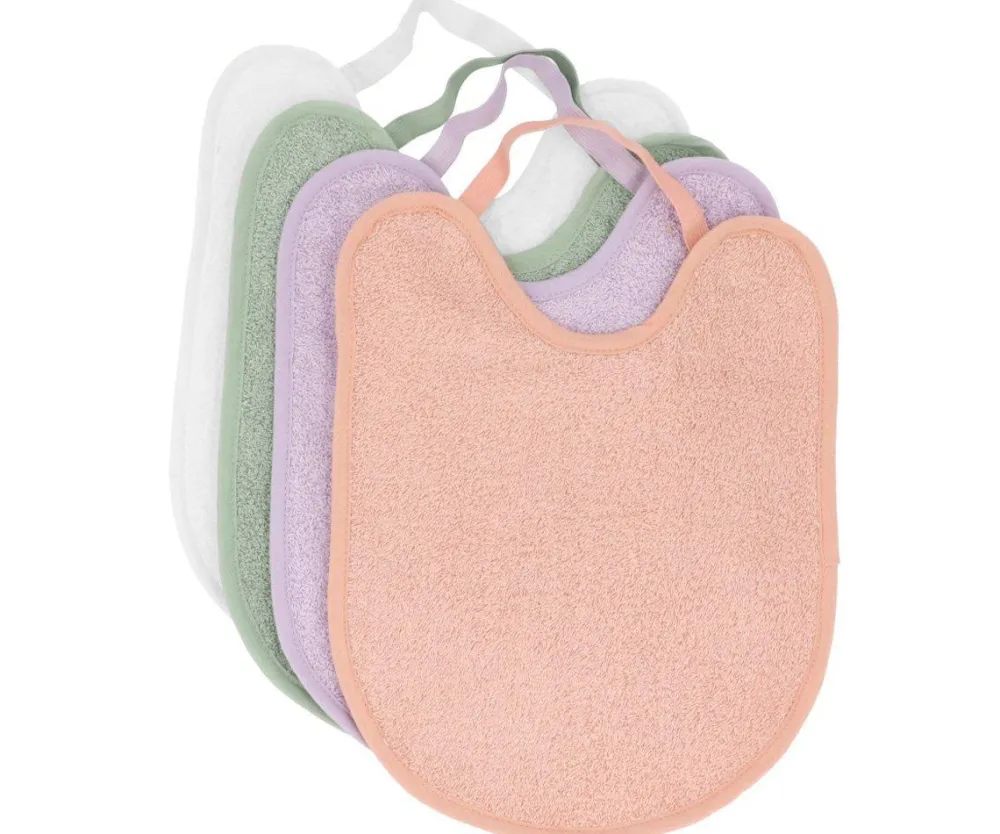 Tutete Pack 4 Baberos Rizo Rosa/Malva/Sage/Ivory · Tutte* Baberos·Baberos Plastificados|Baberos Plastificados