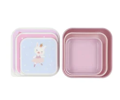 Tutete Pack 3 Cajas Almuerzo Ballet* Cajas De Almuerzo Infantil·Sin Compartimentos