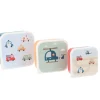Tutete Pack 3 Cajas Almuerzo City Cars* Cajas De Almuerzo Infantil·Sin Compartimentos
