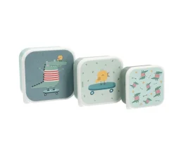 Tutete Pack 3 Cajas Almuerzo Croc* Cajas De Almuerzo Infantil·Sin Compartimentos