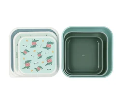 Tutete Pack 3 Cajas Almuerzo Croc* Cajas De Almuerzo Infantil·Sin Compartimentos
