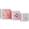 Tutete Pack 3 Cajas Almuerzo Fruits* Cajas De Almuerzo Infantil·Sin Compartimentos