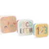 Tutete Pack 3 Cajas Almuerzo Funny Letters* Cajas De Almuerzo Infantil·Sin Compartimentos