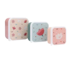 Tutete Pack 3 Cajas Almuerzo Little Garden* Cajas De Almuerzo Infantil·Sin Compartimentos