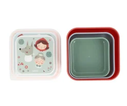 Tutete Pack 3 Cajas Almuerzo Little Red* Cajas De Almuerzo Infantil·Sin Compartimentos