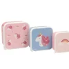 Tutete Pack 3 Cajas Almuerzo Magical Unicorn* Cajas De Almuerzo Infantil·Sin Compartimentos