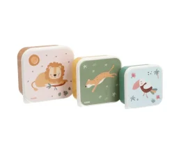 Tutete Pack 3 Cajas Almuerzo Savannah* Cajas De Almuerzo Infantil·Sin Compartimentos