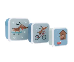 Tutete Pack 3 Cajas Almuerzo Skater Dogs* Cajas De Almuerzo Infantil·Sin Compartimentos