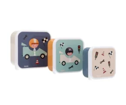 Tutete Pack 3 Cajas Almuerzo Speed Racers* Cajas De Almuerzo Infantil·Sin Compartimentos