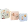 Tutete Pack 3 Cajas Almuerzo The Three Little Pigs* Cajas De Almuerzo Infantil·Sin Compartimentos