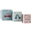 Tutete Pack 3 Cajas Almuerzo Vintage Cars* Cajas De Almuerzo Infantil·Sin Compartimentos