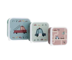 Tutete Pack 3 Cajas Almuerzo Vintage Cars* Cajas De Almuerzo Infantil·Sin Compartimentos