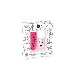 Nailmatic Pack Esmalte de Uñas y Brillo Labial Polly ·*Niños Disfraces Infantiles