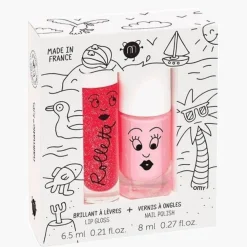 Nailmatic Pack Esmalte de Uñas y Brillo Labial Holidays ·*Niños Disfraces Infantiles