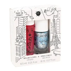 Nailmatic Pack Esmalte de Uñas y Brillo Labial Luna ·*Niños Disfraces Infantiles