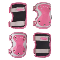 Micro Pack Rodilleras y coderas Rosas*Niños Cascos De Bici Para Niños Y Niñas|Patinetes Infantiles