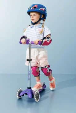 Micro Pack Rodilleras y coderas Unicornio Talla S*Niños Cascos De Bici Para Niños Y Niñas|Patinetes Infantiles