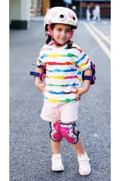 Micro Pack Rodilleras y coderas Unicornio Talla S*Niños Cascos De Bici Para Niños Y Niñas|Patinetes Infantiles