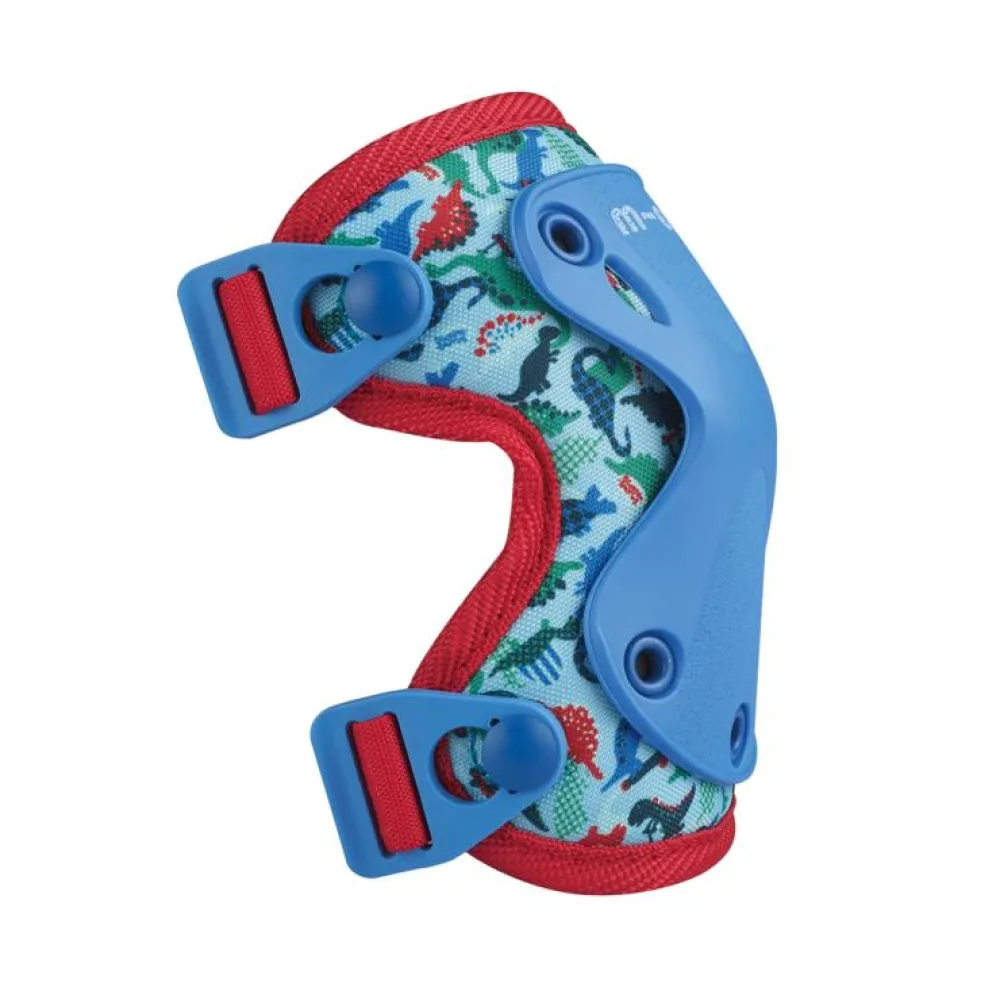 Micro Pack Rodilleras y coderas Dinosaurio Talla S*Niños Cascos De Bici Para Niños Y Niñas|Patinetes Infantiles