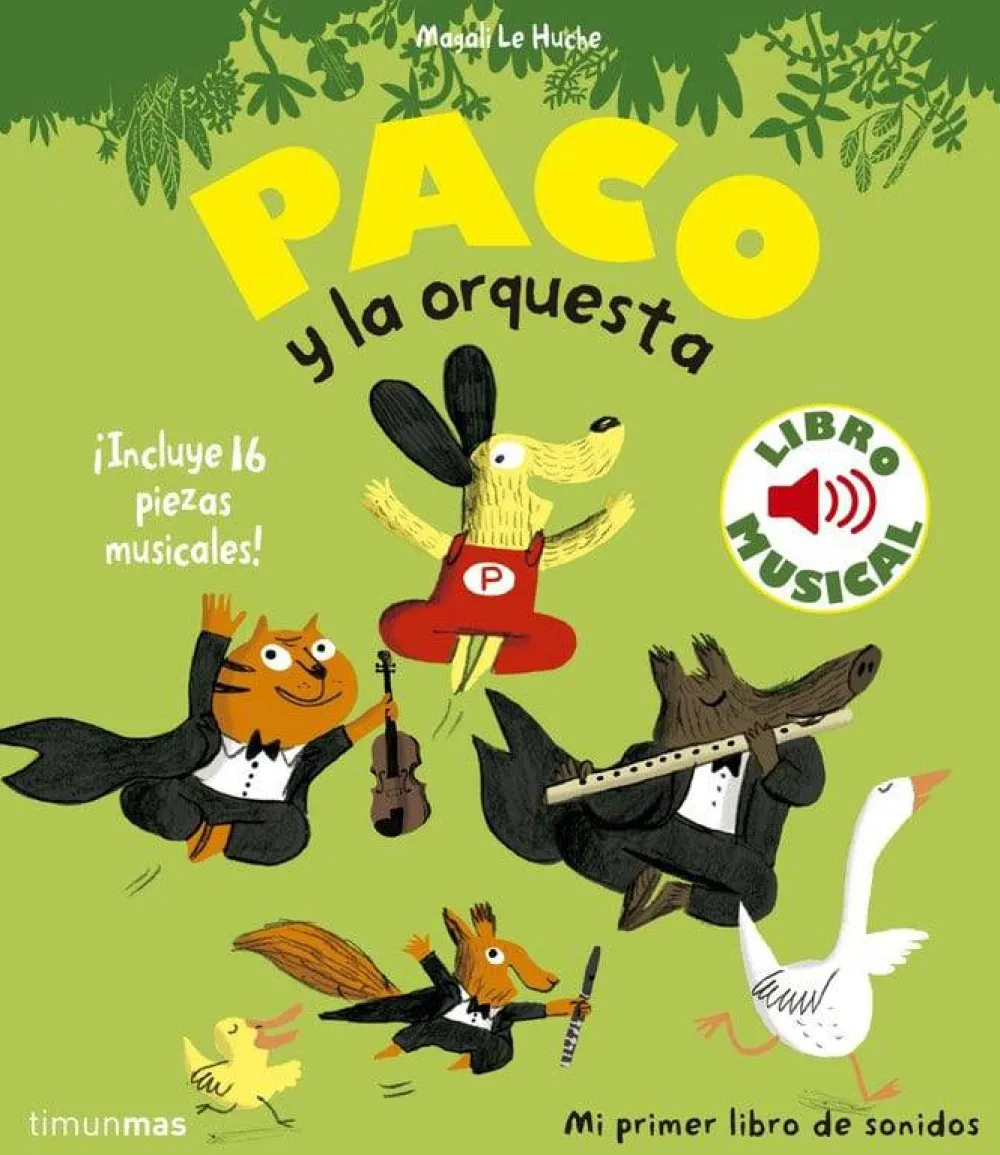 Timun Mas Paco y La Orquesta · Libro Musical*Niños Álbumes Ilustrados Infantiles|Libros Musicales Y Con Sonido