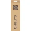 Chilly's Pajitas acero 3 uds + varilla limpieza* Botellas Chilly'S|Botellas De Agua De Acero