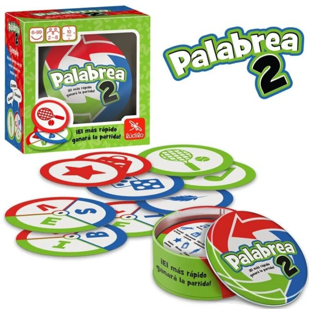 Ludilo Palabrea 2 ·*Niños Ludilo|Juegos De Mesa De Viaje