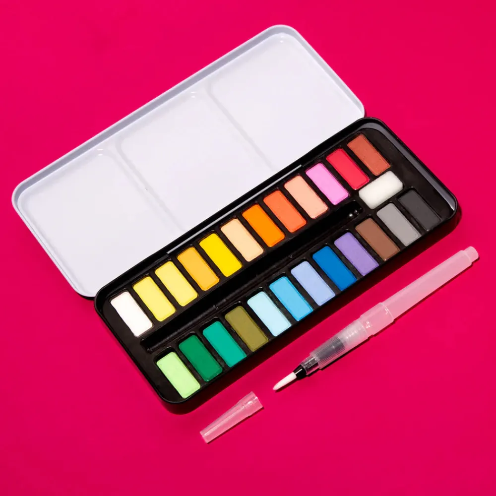 Omy Paleta acuarelas 24 colores*Niños Bolis, Lápices Y Rotus|Pinturas
