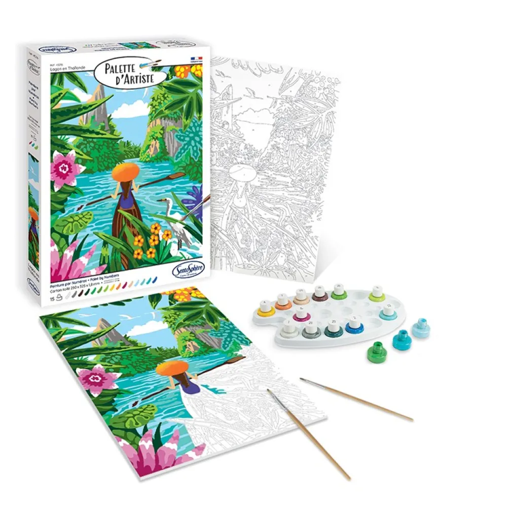 Sentosphère Paleta de artistas - Lago en Tailandia · Sentosphere*Niños Kit De Manualidades