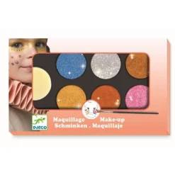 Djeco Paleta Maquillaje Efecto Metal ·*Niños Pintura Facial Para Niños Y Niñas|Disfraces Infantiles