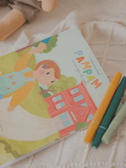Pampam empieza el cole - Libro para colorear*Niños Libros Para Colorear|Libros Para Colorear