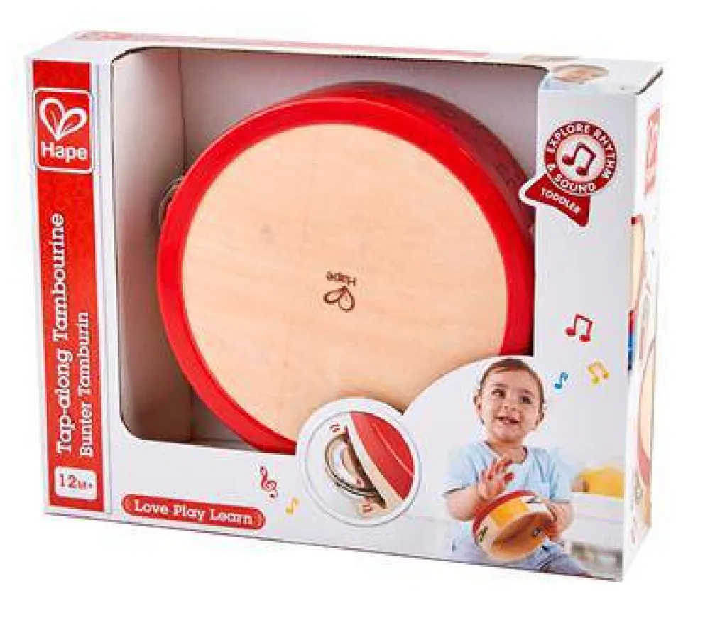Hape Pandereta ·*Niños Juguetes Waldorf|Juguetes Montessori
