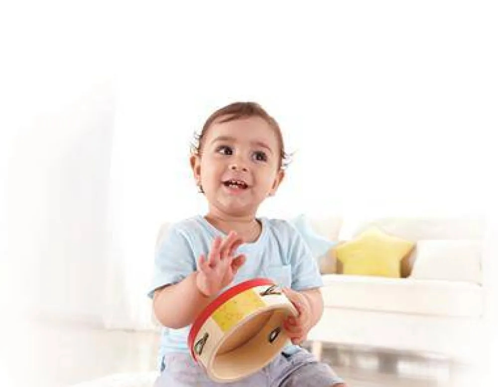 Hape Pandereta ·*Niños Juguetes Waldorf|Juguetes Montessori